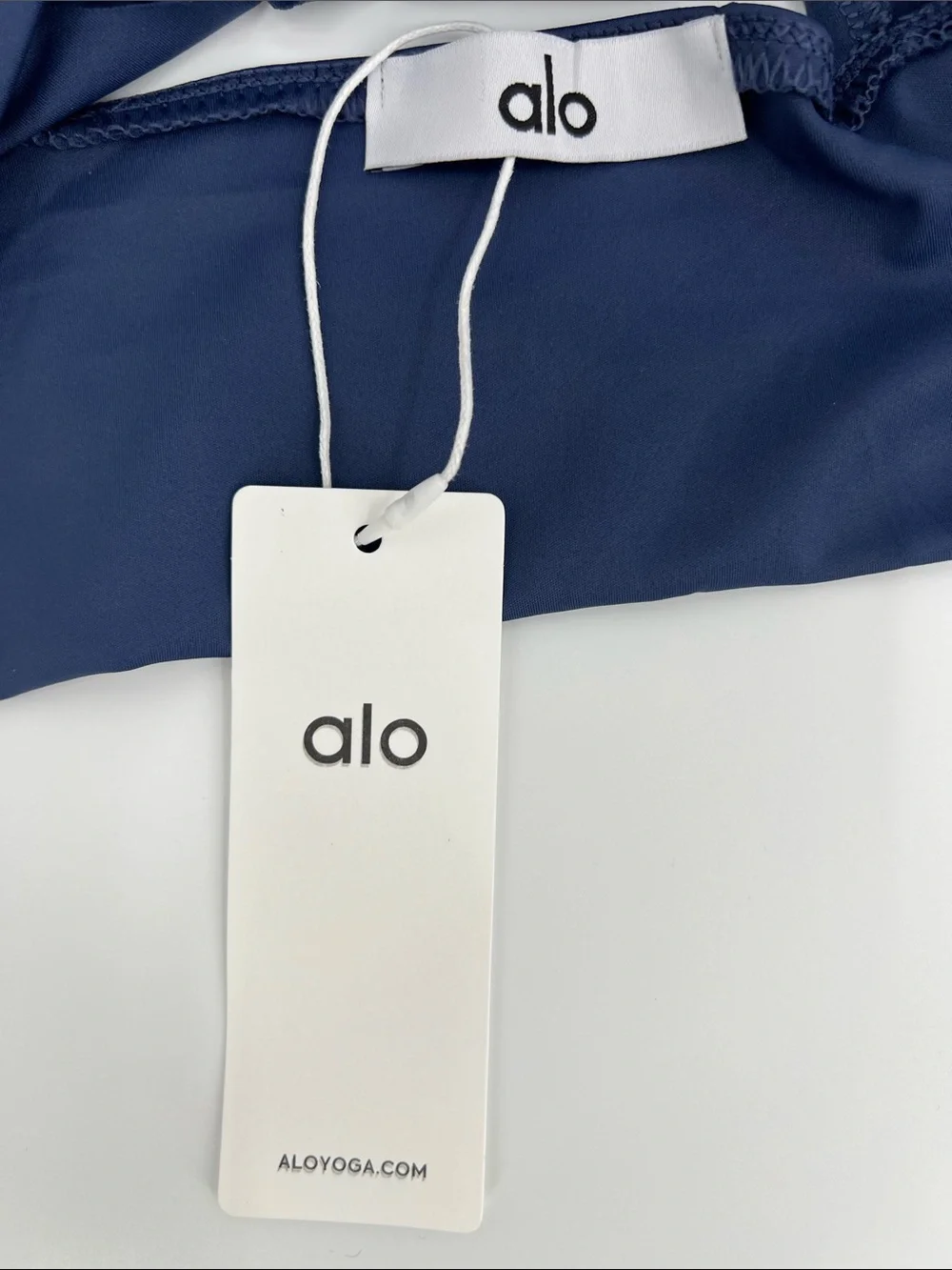 ALO Yoga Navy Flared Jumpsuit with Mesh Sports Bra
